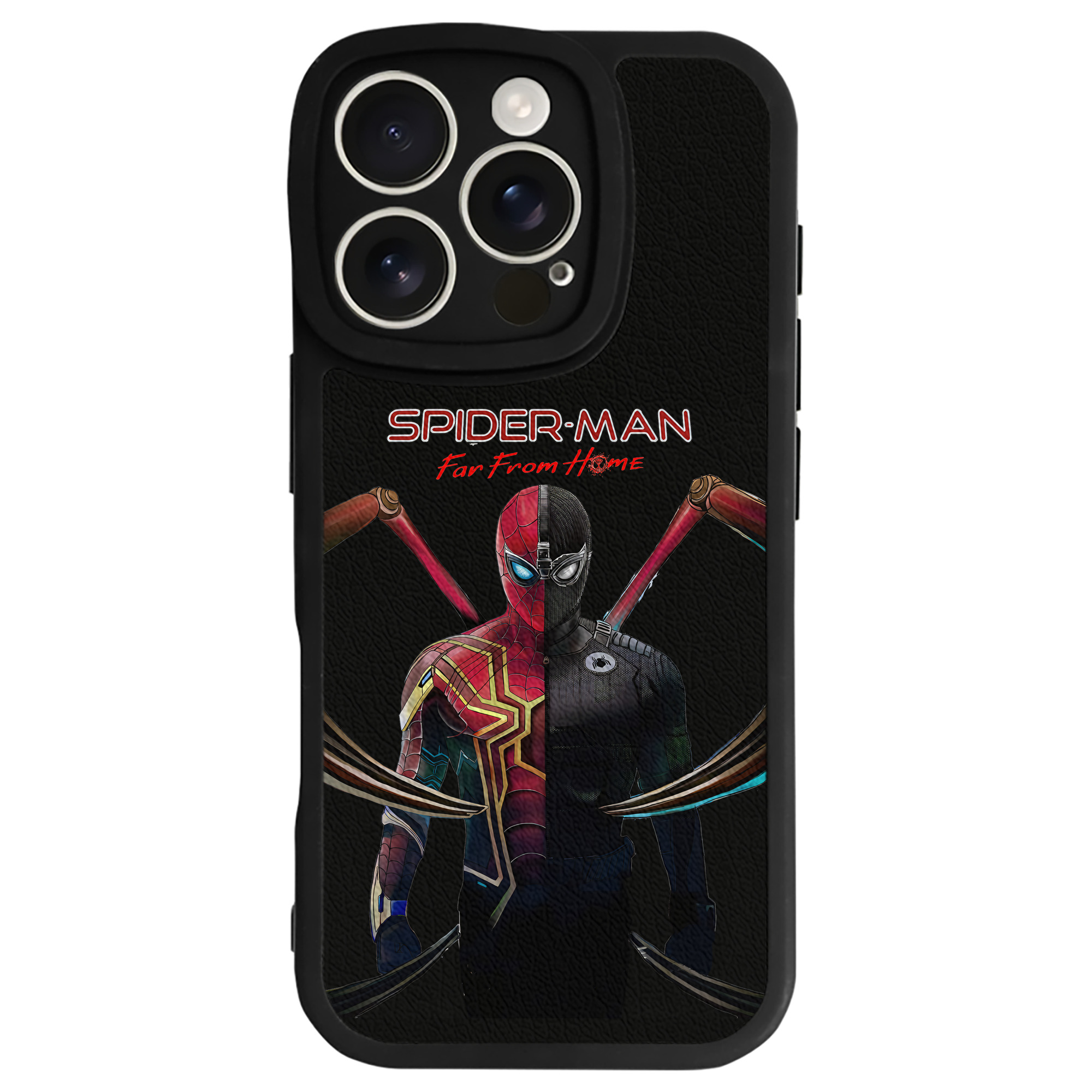（画像用） Spider Man スパイダーマン 【iPhone 16シリーズ対応】シリコンスマホケース（レザー調） 材質：シリコン